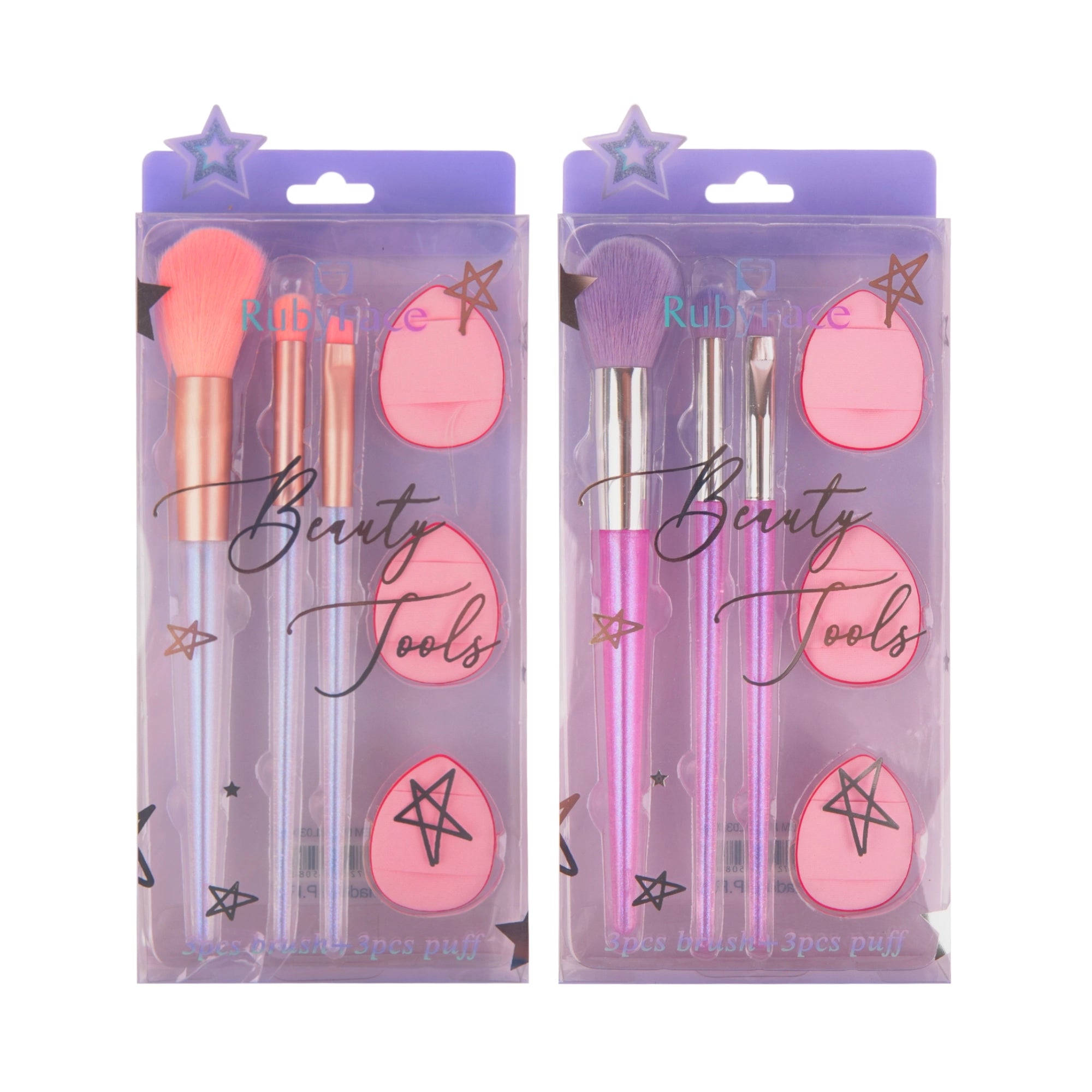 Set Brochas X3 Pomos X3 Ruby Face – purpure - Main Image