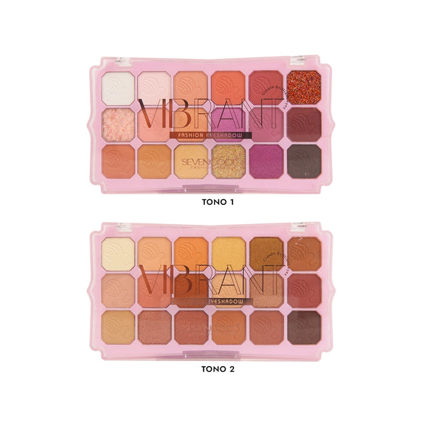 Paleta de Sombras Vibrant Sevencool REF 7797